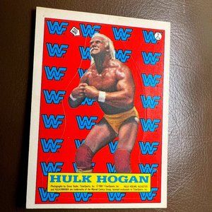 1987 Topps WWF Stickers Hulk Hogan #2
